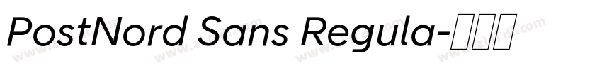 PostNord Sans Regula字体转换